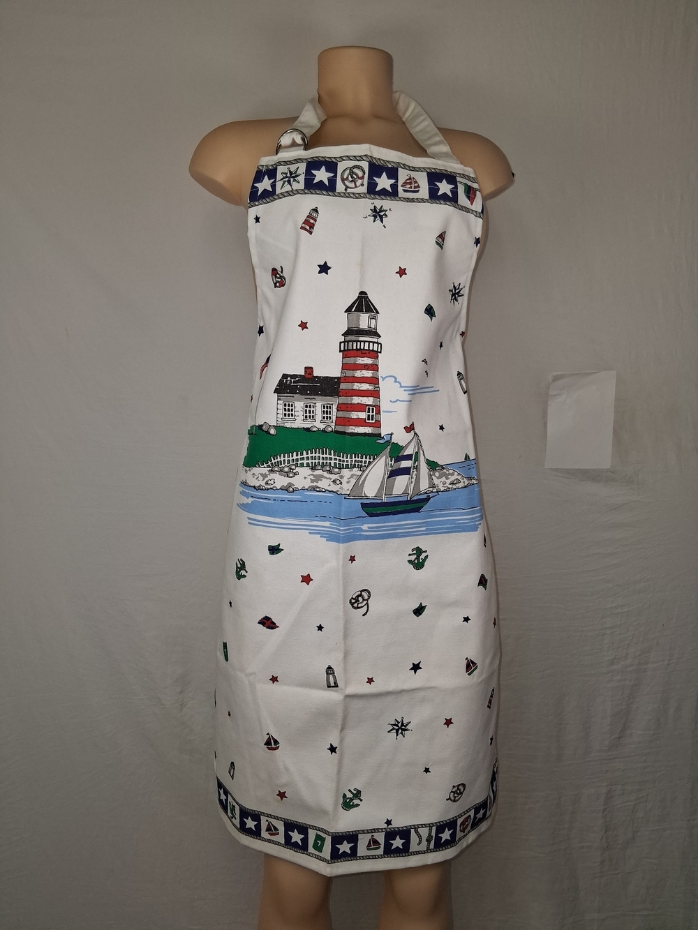 Kay Dee Designs 'By The Sea' Apron - White Base with Nautical Colors